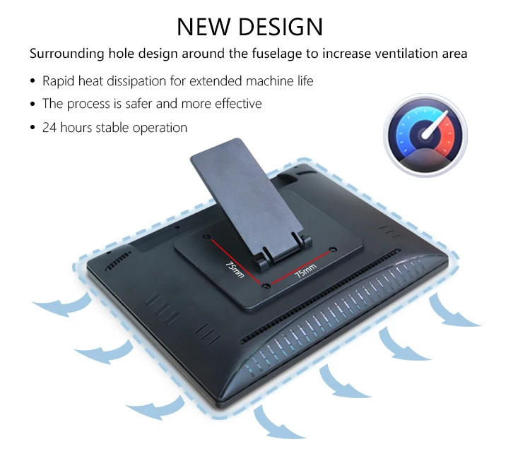 10,1 дюймовый настенный ЖК-дисплей прочный Настольный планшет android pos с vesa отверстием