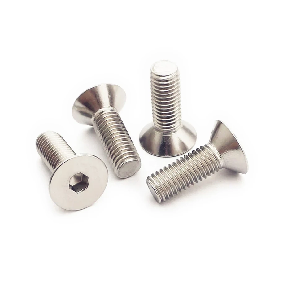 5/32 Bsw Din7991 Din 7991 M5 12.9 Ss304 316 M1x15mm Stainless Steel Hex Hexagon Socket Countersunk Flat Head M2 Machine Screw M3