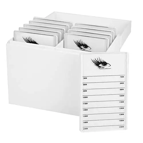 10 Layers Acrylic Eyelash Storage Box, Makeup Organizer False Eyelashes Glue Pallet Holder Display Grafting Eyelashes