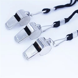 Индивидуальная упаковка, металлический арбитр из нержавеющей стали, свисток для инструктора со шнурком