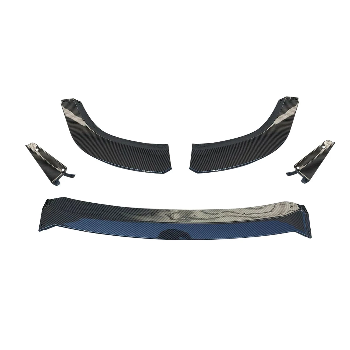 5 piece car front bumper lip piece for Jeep Grand Cherokee SRT 2017-2021 arched winglet