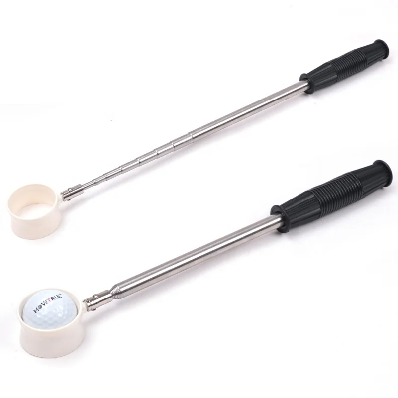 HOW TRUE Hot Selling Golf Accessory Golf Durable Ball Picker Portable Retractable 208cm Telescopic Golf Ball Retriever