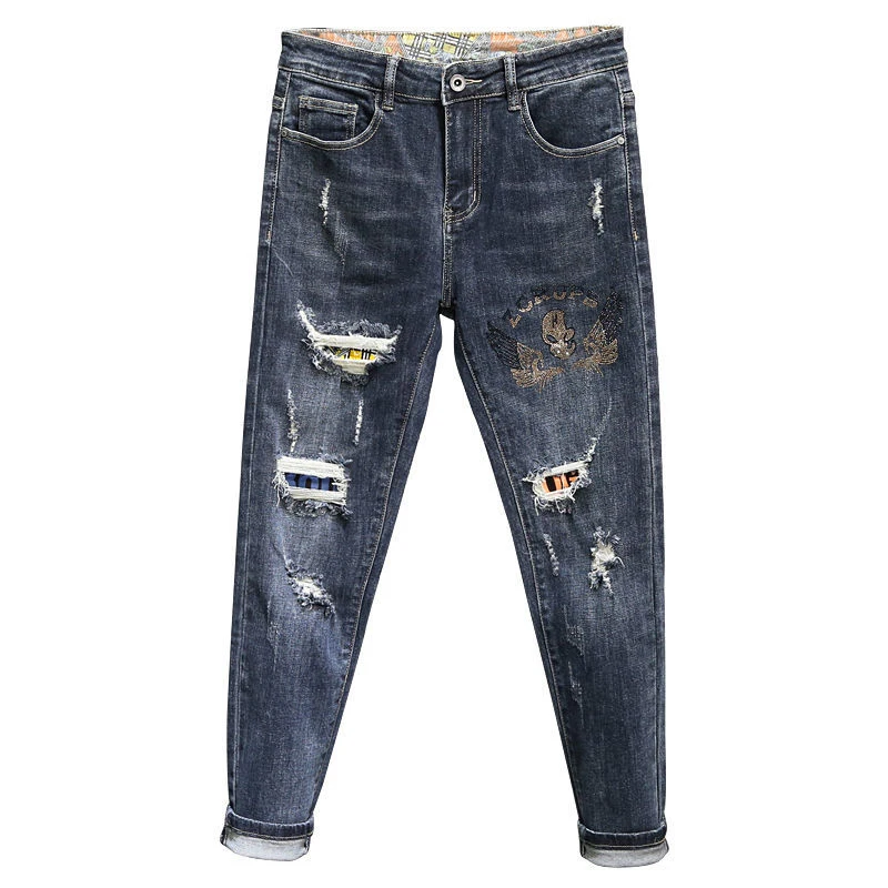 loose fit jeans  high street jeans denim men men jean custom clothes man