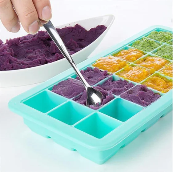 21 Ice Cubes Honeycomb Ice Cube Tray Popsicle Molds Silicone Ice Mold Divided Trays with PP Lids