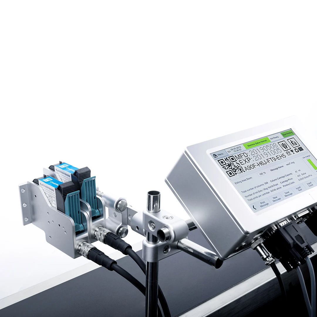 DOCOD T210E factory price tij coding machine production date batch number barcode batch inkjet printer For Barcode QR Glass