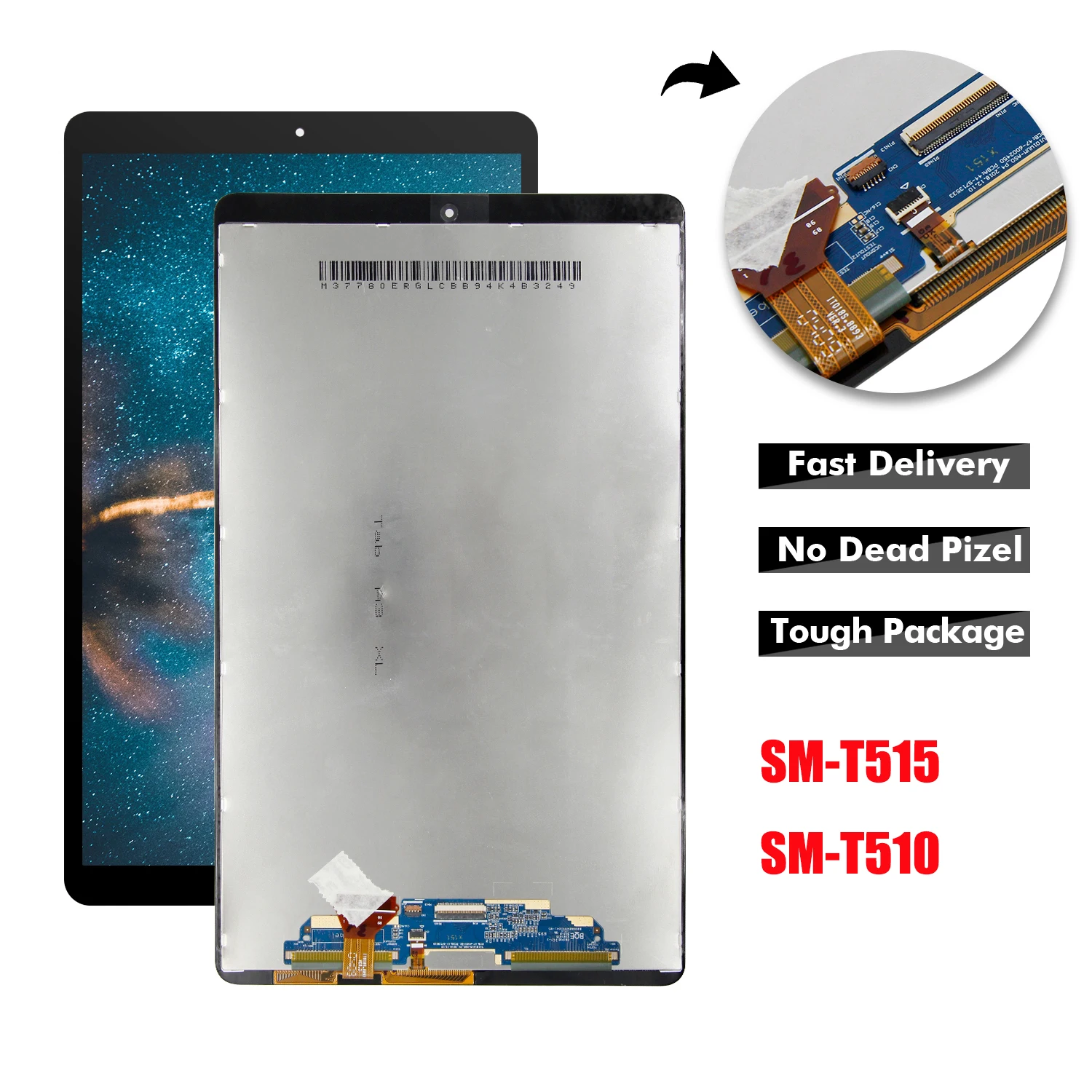  ЖК-дисплей для Samsung Galaxy Tab A 10 1 (2019) сменный с сенсорным экраном планшета T510 T515