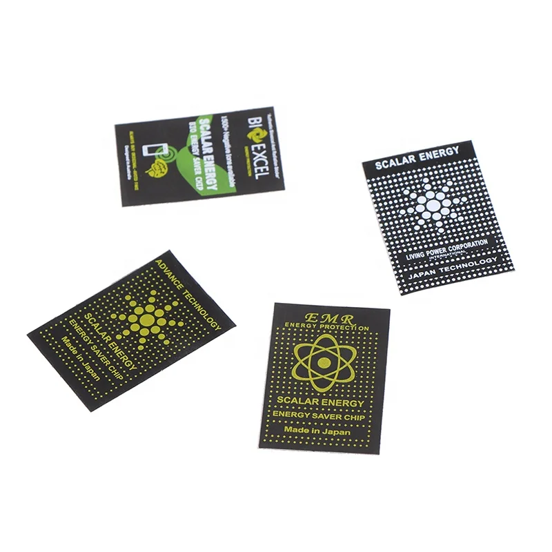 Supper thinner scalar energy saver sticker anti radiation chip for 5g protection