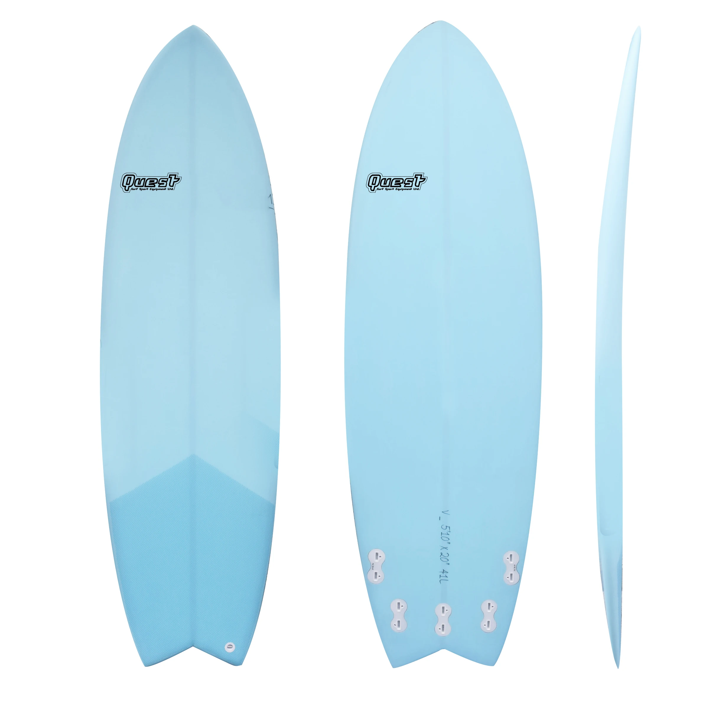 Performance High Quality EPS Blank Epoxy Resin Tint Retro Fish Short Board Surfboard