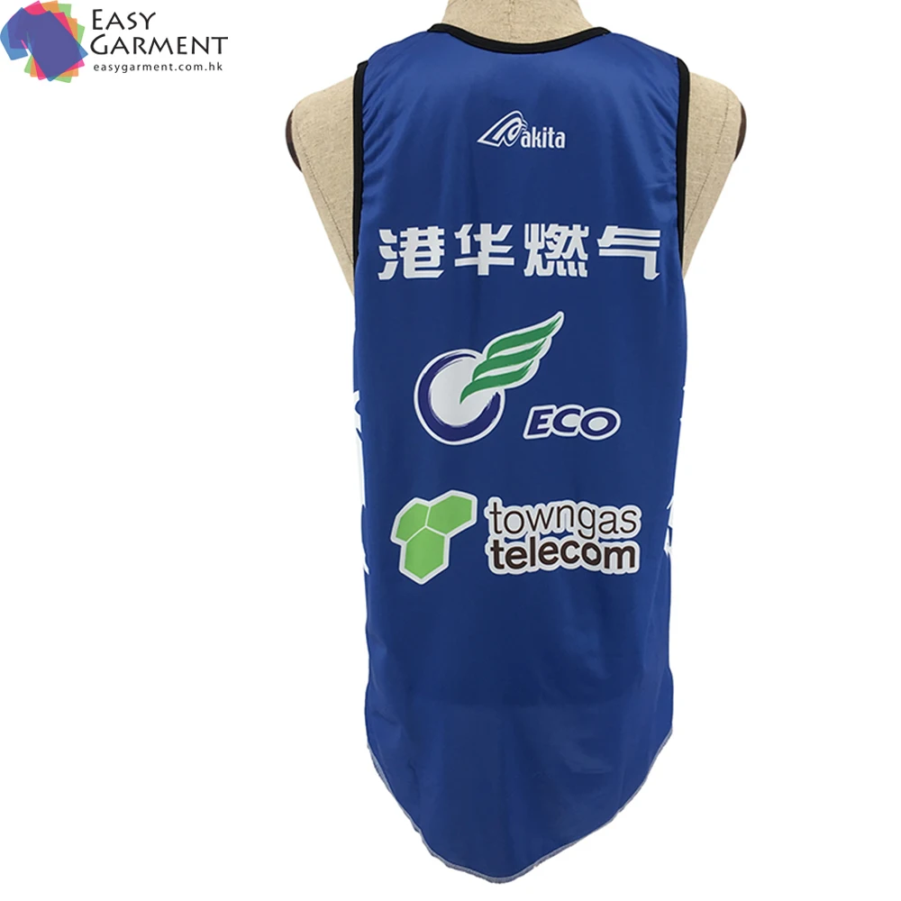 New Style Super September Comfortable Reflective Printing 100% Polyester sleeveless quick dry blue vest for Ladies