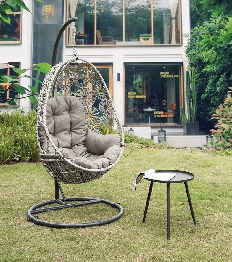 Factory wholesale Art fashion Egg style Hanging Swing Chair for Garden