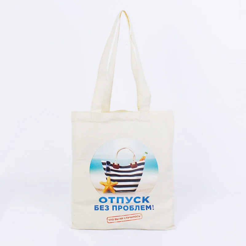 Wholesale Recycled Zipper Blank Full Printed Plain Shopping Ladies Tote Cotton Logo Custom Canvas Bag