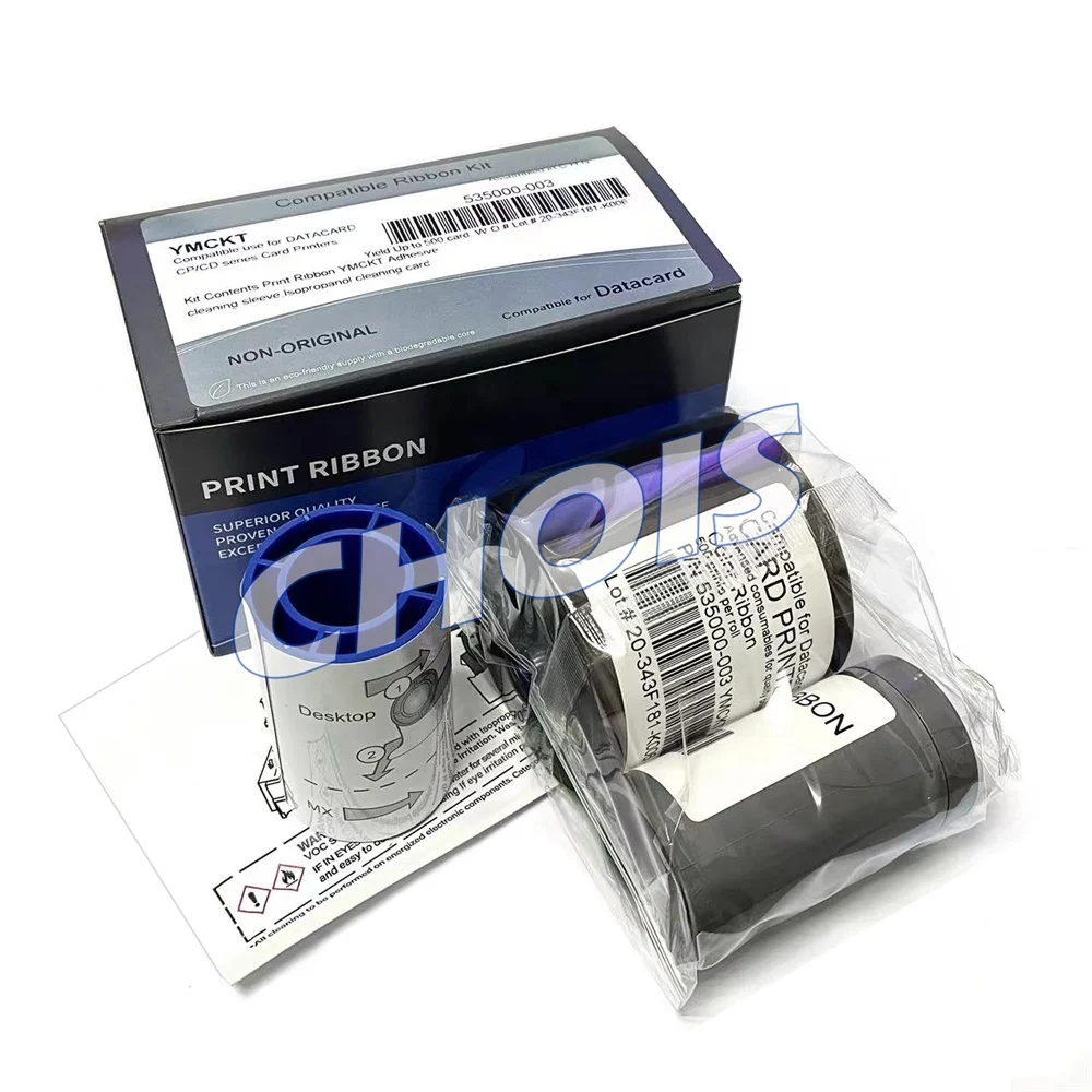 Низкая цена совместимая лента для принтера карты данных 535000-003 YMCKT 500 печать