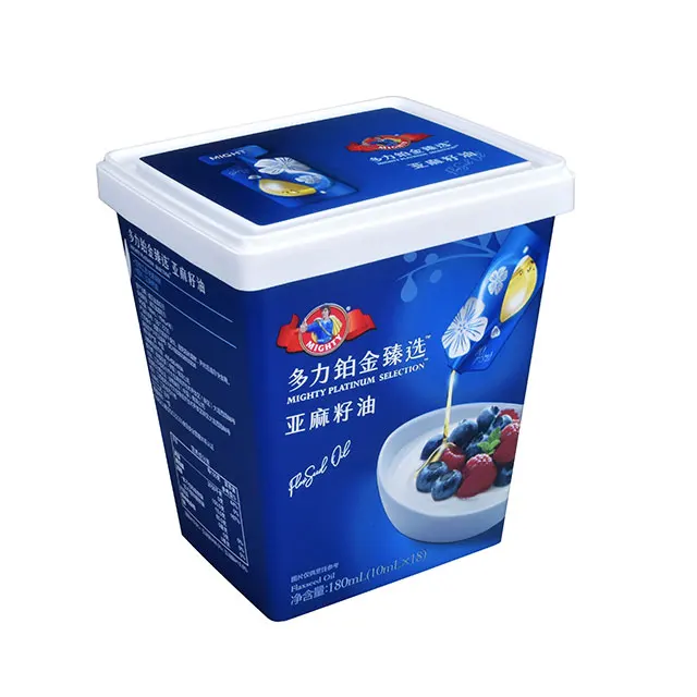 Customized Different Size IML Ice Cream Box Disposable Ice Cream Packaging Design Manufacturers