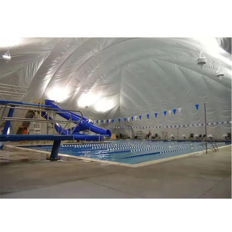 Large PVDF PTFE  Membrane Structure Air-Conditioned Dome Tent Inflatable for Industrial Coal Shed Warehouse Storage