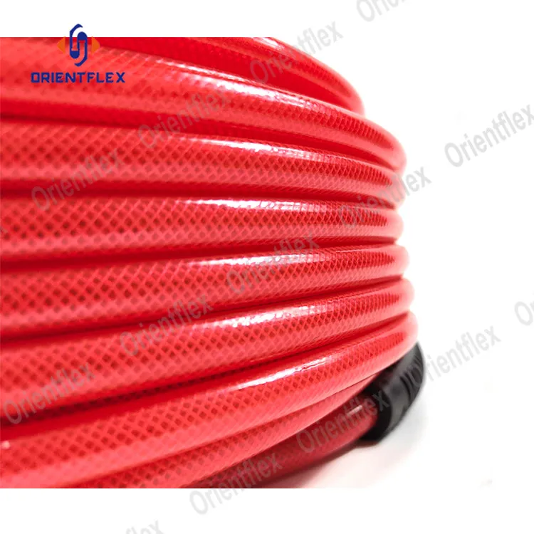 Flexible Black 3/8 Spiral Air Nylon Pu Flame Retardant Coil Spring Braided Hose Tube Size 5 Mm 16Mm Od 12Mm Id Air Hose 300 Psi