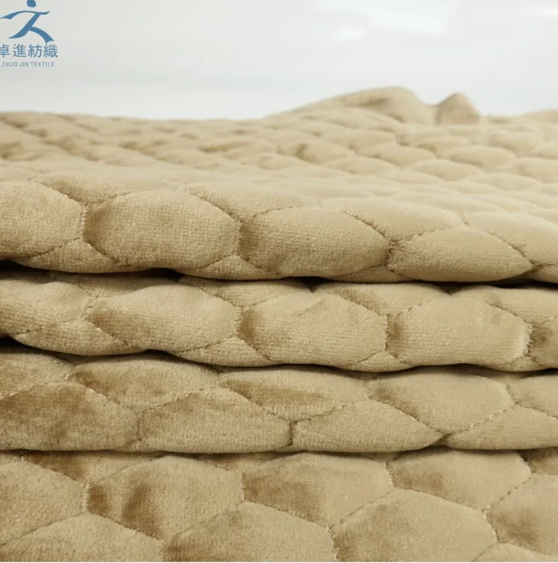 modern quilted velvet fabric