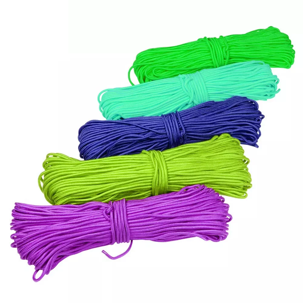 Color Custom Outdoor Binding Handle Clothesline Round Packing Tent Woven 10mm 6mm Braided Polyester PP Nylon Cord Leash Rope