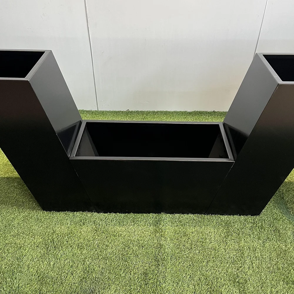 Custom Stainless Steel Garden Plant Flower Pots Outdoor Box Corten Steel Cube Planter