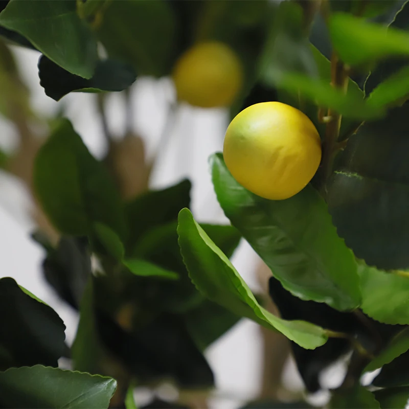 Ornamental Bonsai Plastic Home Decorative Fruit Plant Artificial Lemon Tree bonsai