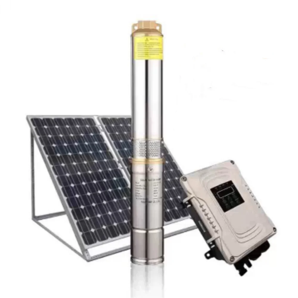 Заводская цена DC24V 3-дюймовый Солнечный Бесщеточный погружной насос из нержавеющей стали для глубокого колодца сельского хозяйства орошения домашнего