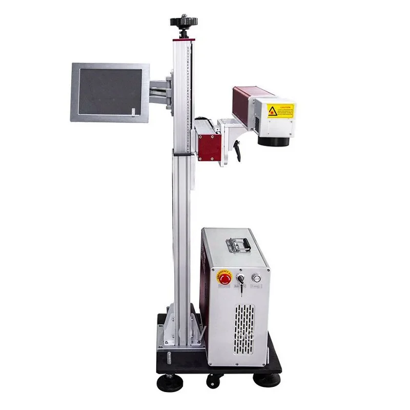 Fiber laser batch code printer marking machine