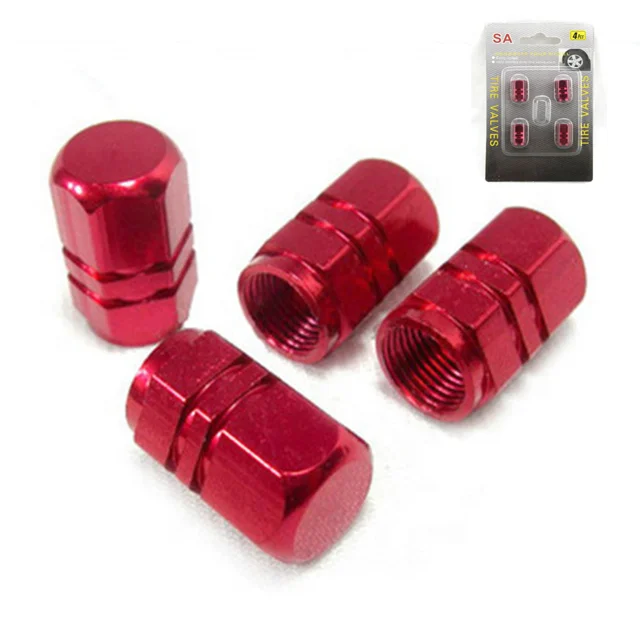 Aluminum Alloy Car Wheel Tire Valve Cap Tyre Rim Stem Covers Airdust Waterproof For Automobiles Motorcycles Trucks Bikes