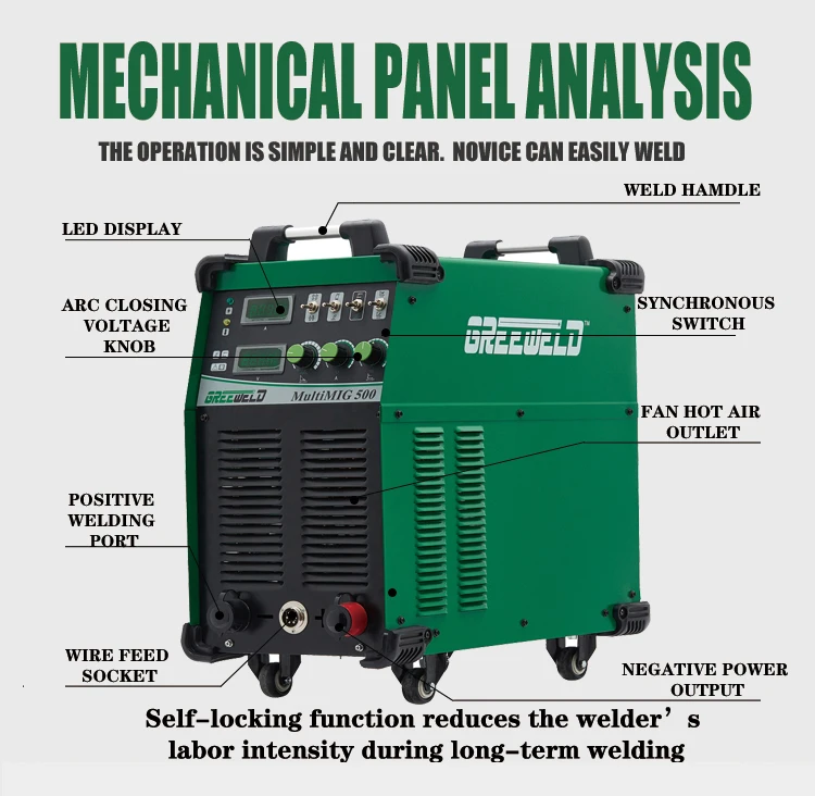 Good price 500 amp mig welding machine used for carbon steel