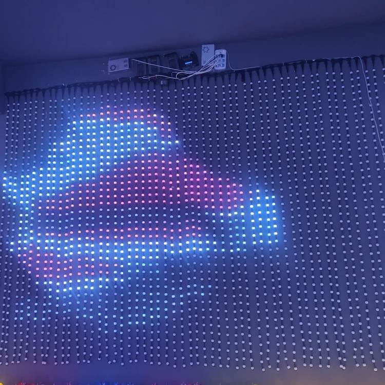 Rgb programmable point lights IP68 waterproof outdoor smart  Christmas holiday led string pixel point lighting