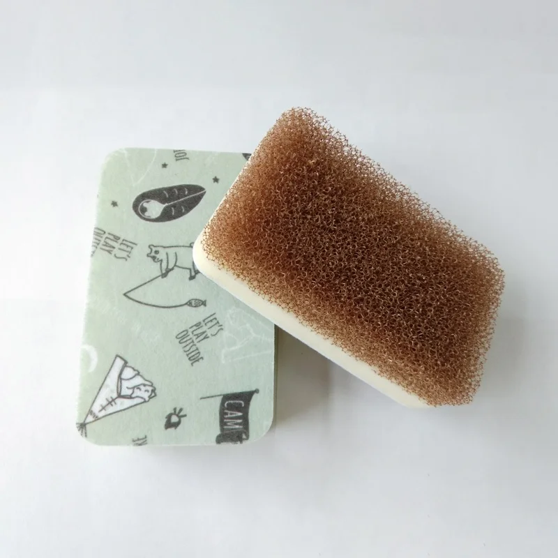 
Printed Non-woven Kitchen Cleaning Loofah Sponge 
