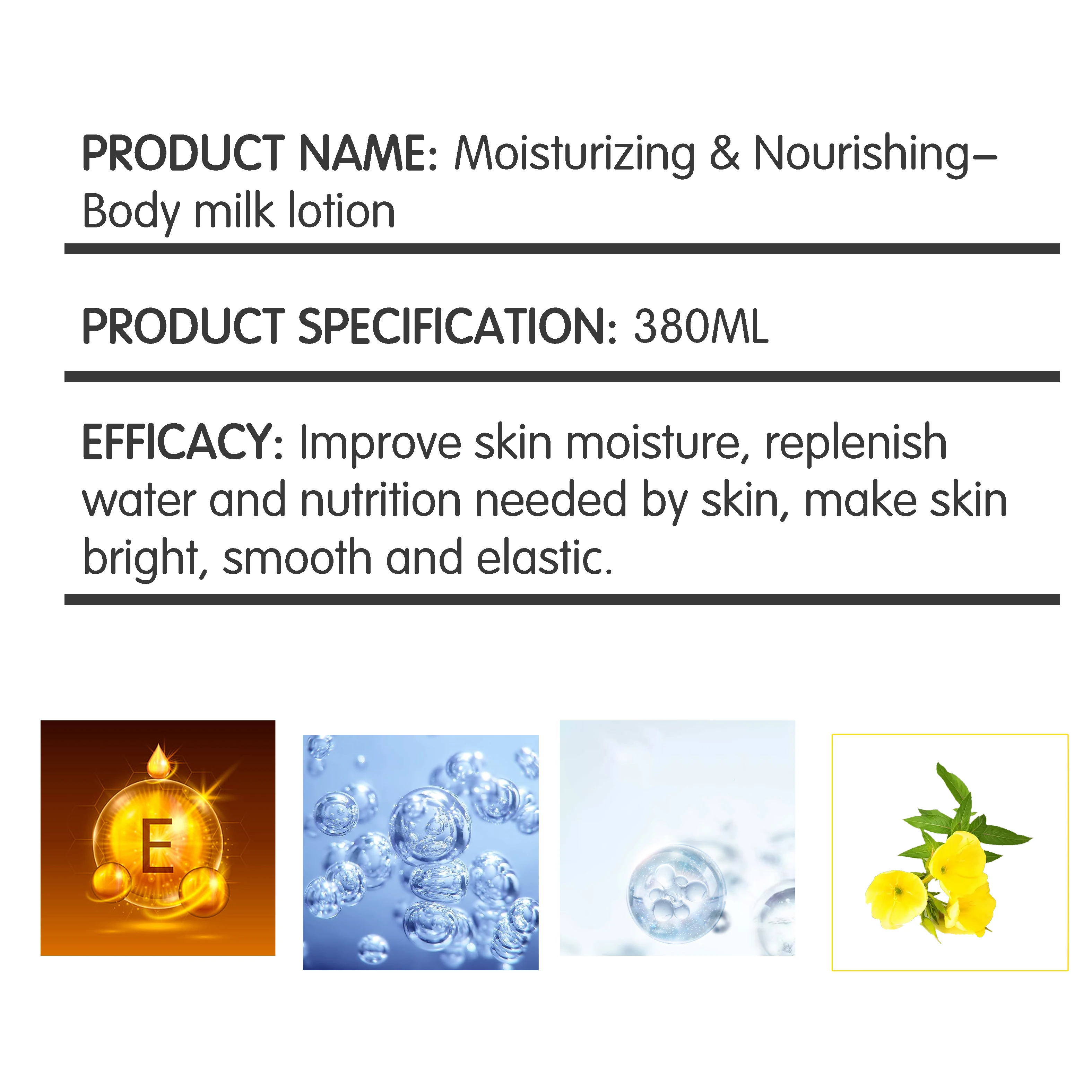 Best Moisturizing Skin Care Cream Vitamin E Sunflower Oil Whitening Body Lotion
