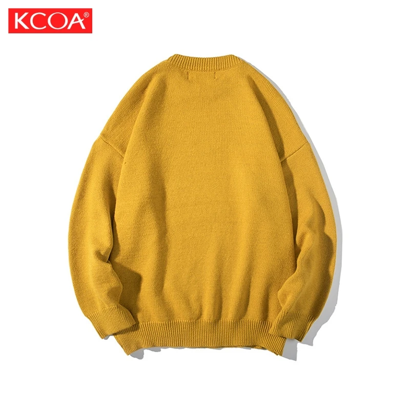 OEM & ODM Custom Modest Pullover Plus Size Crew Neck Plain Knitted Sweaters Men