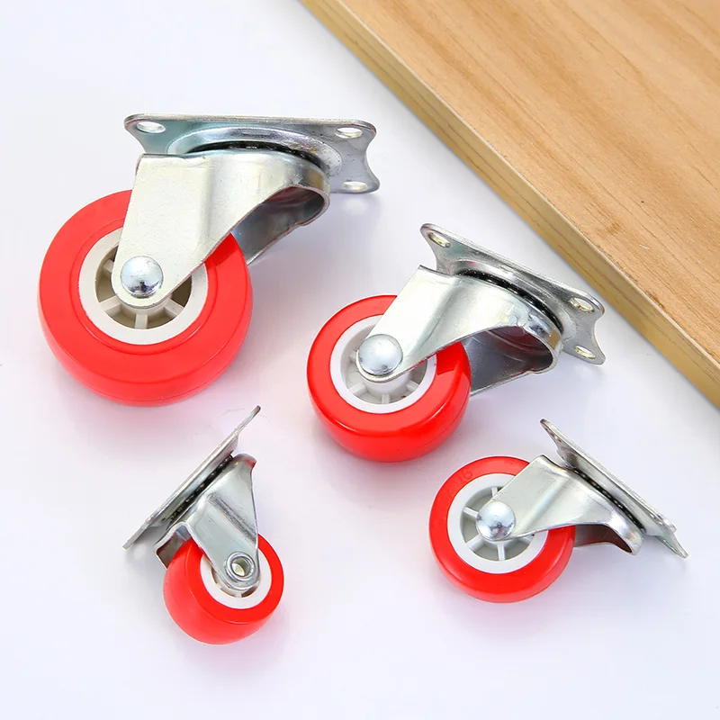 1.5 inch fixed furniture caster wheel brake scaffolding caster wheel office chair caster wheels