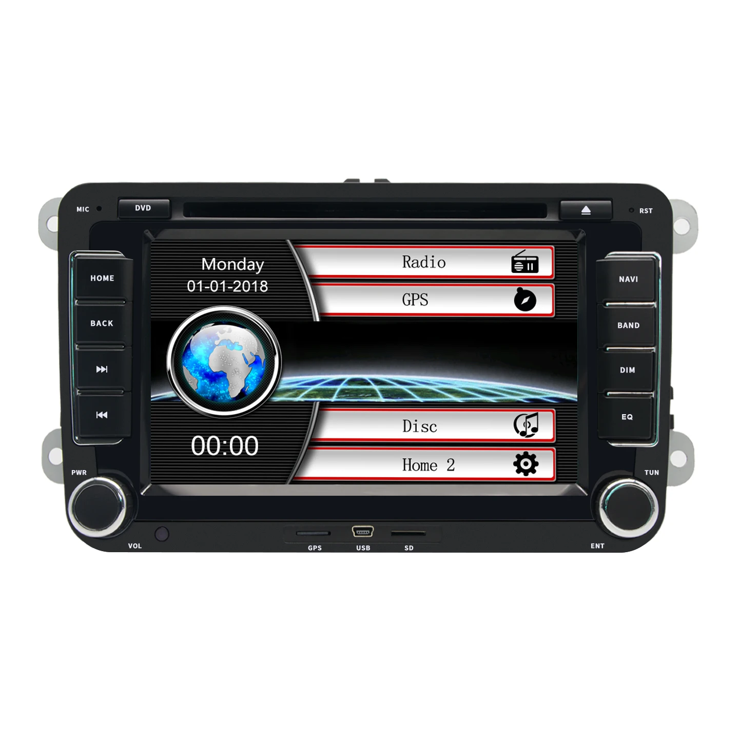 7 Inch Car DVD Player With Radio Video SD/USB Socket OEM For Volkswagen Polo Tiguan Passat B6 CC Golf 5 Amarok
