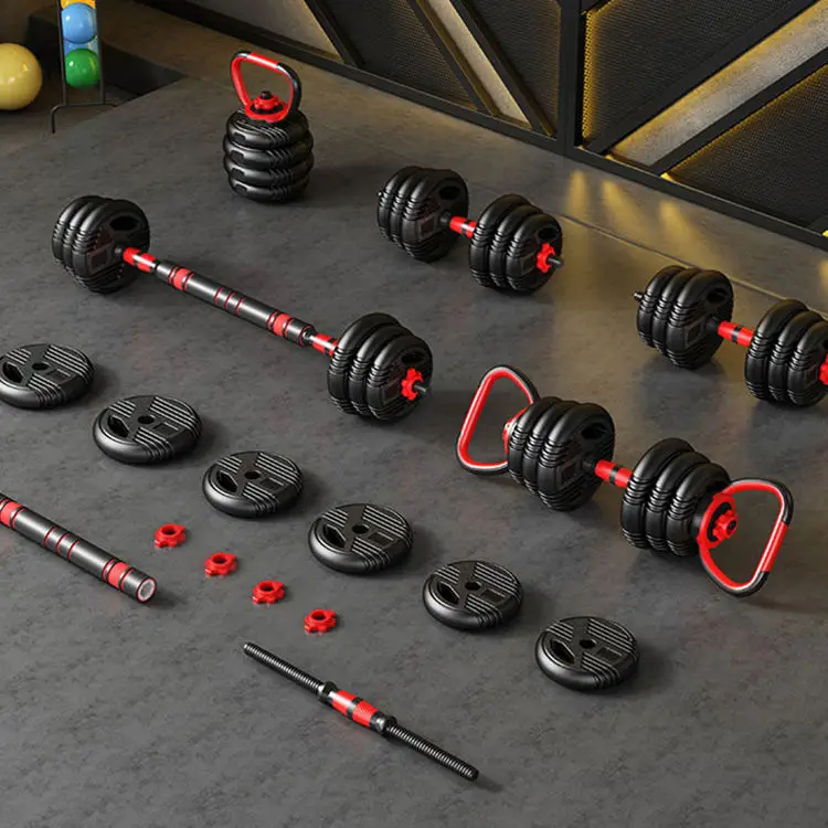 Free weights body building custom logo Multifunction Gym Fitness Equipment barbell 15kg 20kg 30kg 40kg Adjustable Dumbbell Set