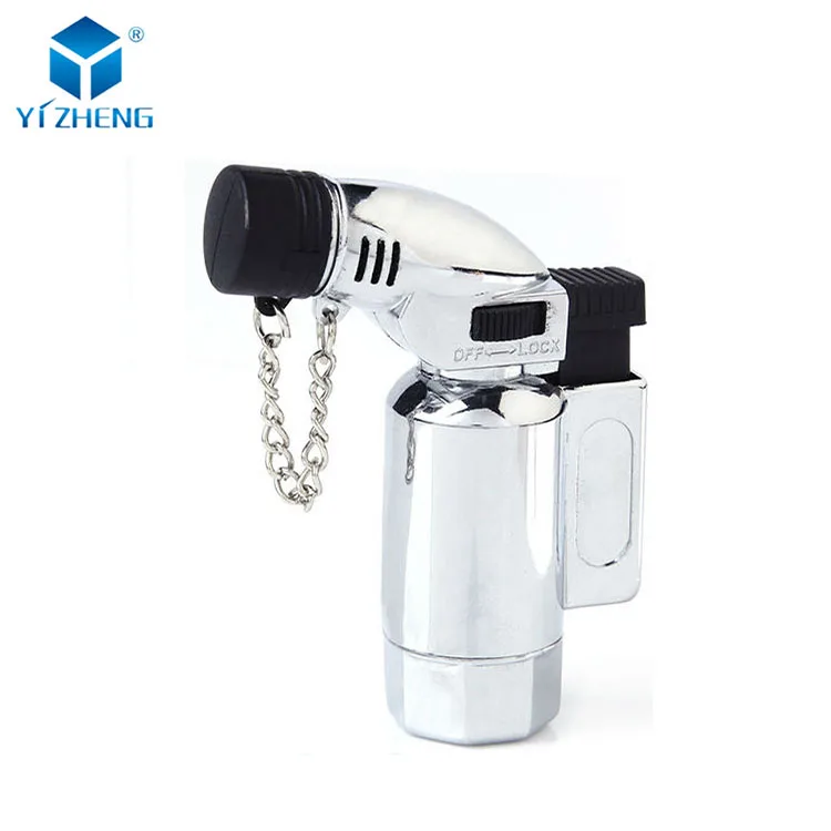 Wholesale New Design Metal Butane Gas Windproof Cigar Torch Cigarette Lighter