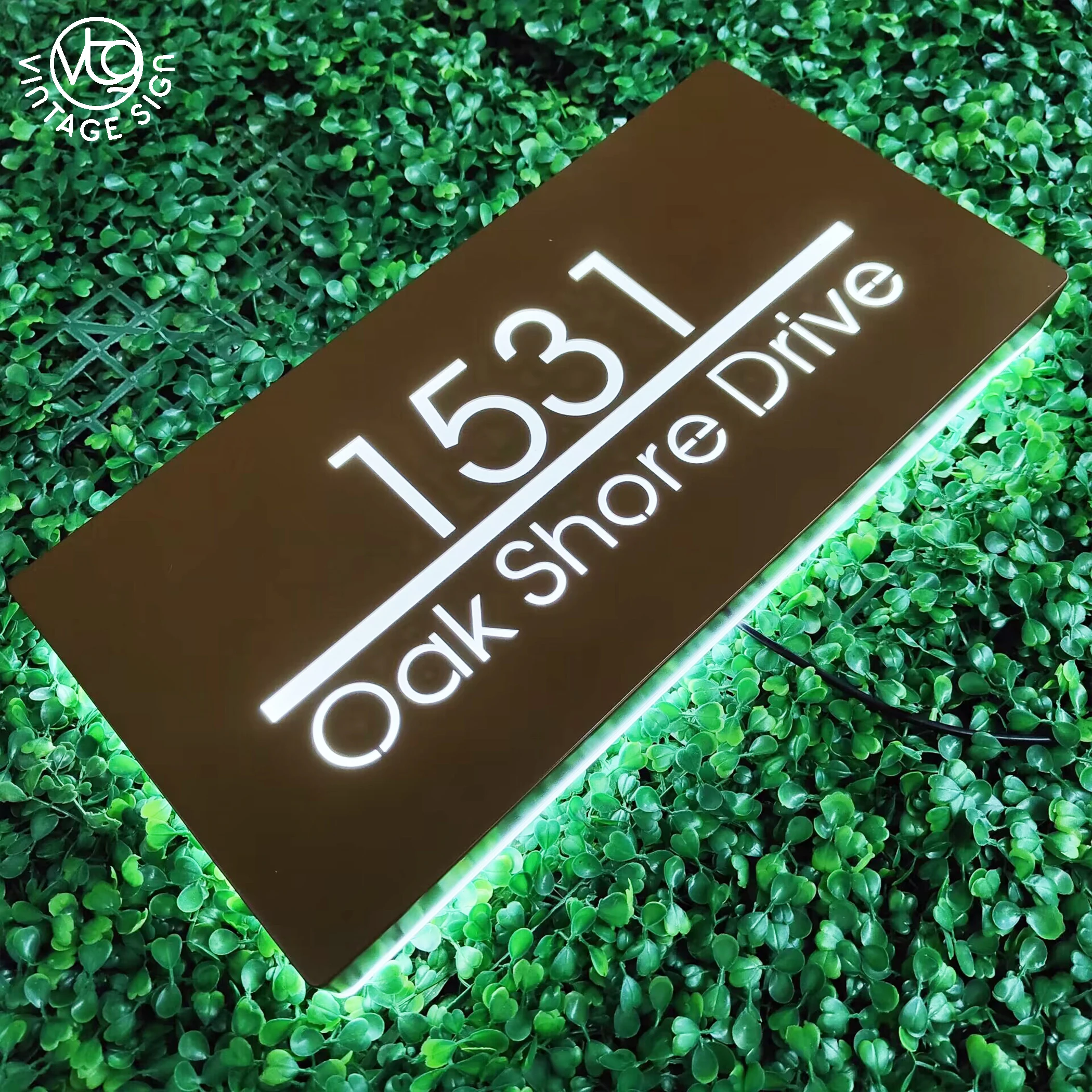 Hous Number Plate 3d Backlit Led Hotel Door Back Light Letter Lights Sign House Numbers & Letters