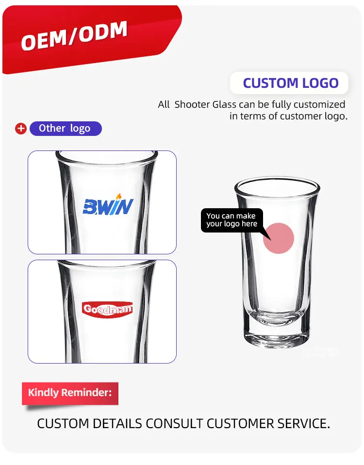 Mini Liquor Shot Glasses Cup Bar Custom Logo Shot Glasses Plastic