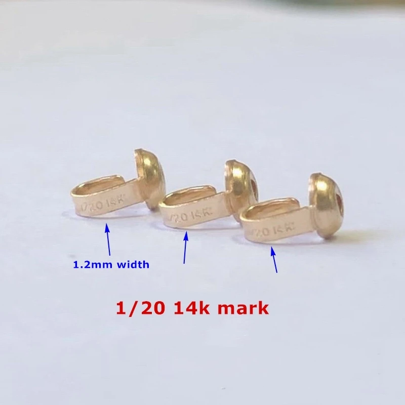Permanet 14K Золотая наконечник из простых бусин для изготовления ювелирных изделий