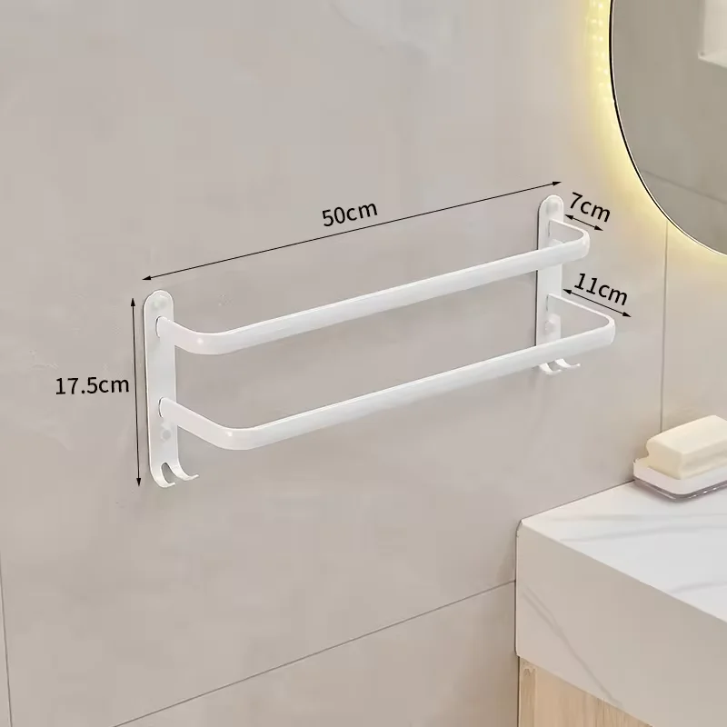 Hotel Bathroom Non Punching Towel Rack Bath Towel Holder Towel Rack Hardware Clothes Rack