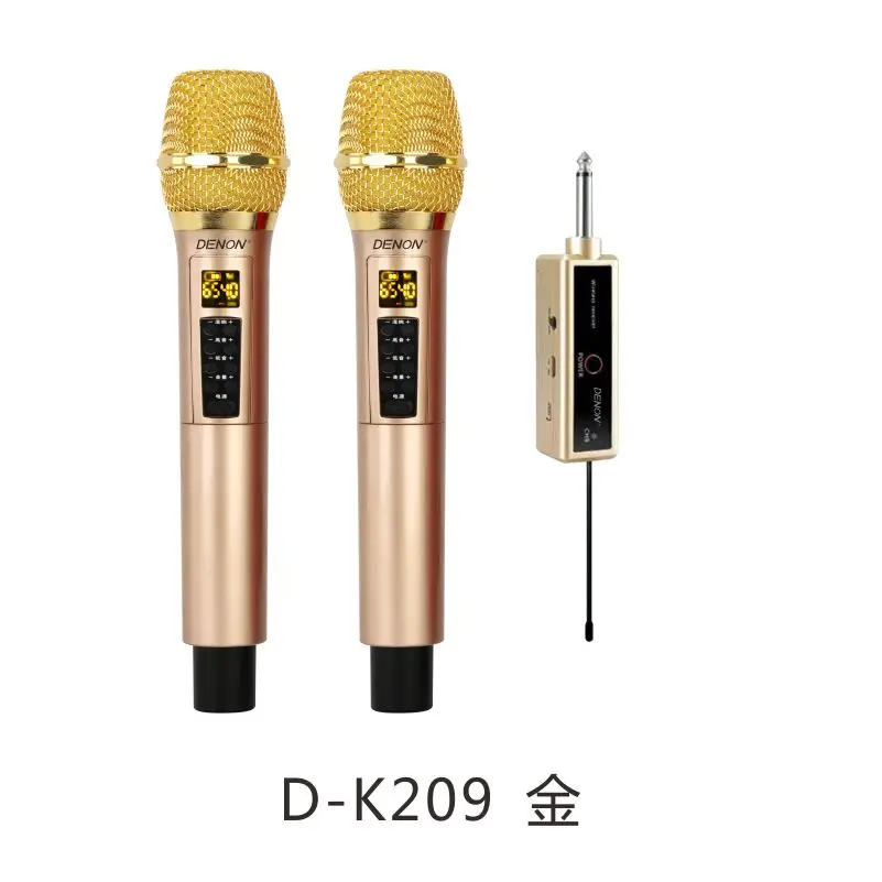UHF Wireless Microphone Rechargeable Wireless Dynamic Handheld Vocal Karaoke Echo Microphone Professional