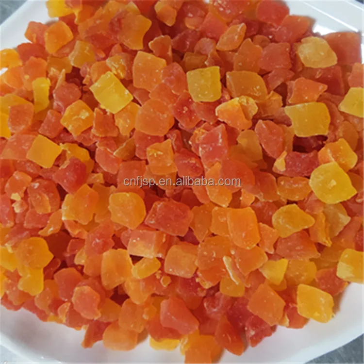 
Hot Air Drying cube Papaya Red With High Quality Diced Red heart papaya cube 