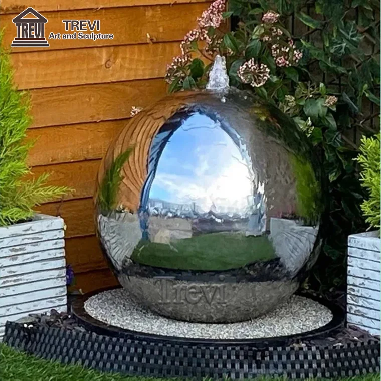 Скульптура фонтана из нержавеющей стали