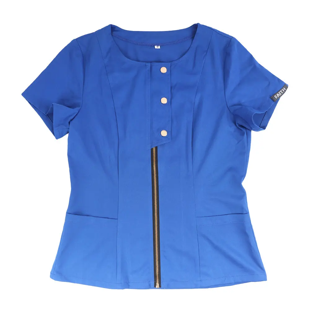 Wholesale Custom Two Pieces High Quality Women And Man Hospital Uniforms Nursing Scrubs Suit Beauty Salon Work Cloth Scrubs Set