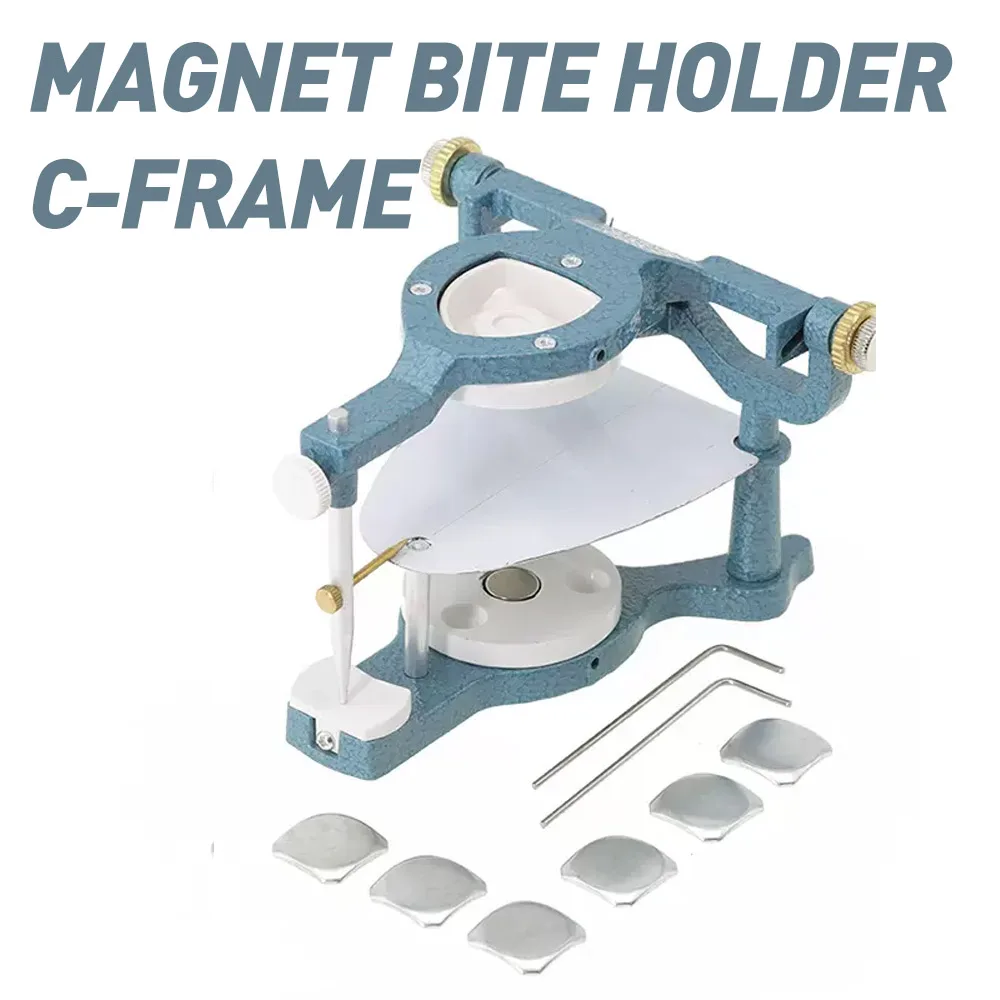 MR DEN High Quality Korean Japan Anatomic Dental Articulators Silvery Denture Adjustable Teeth Metal Alloy Style Manual