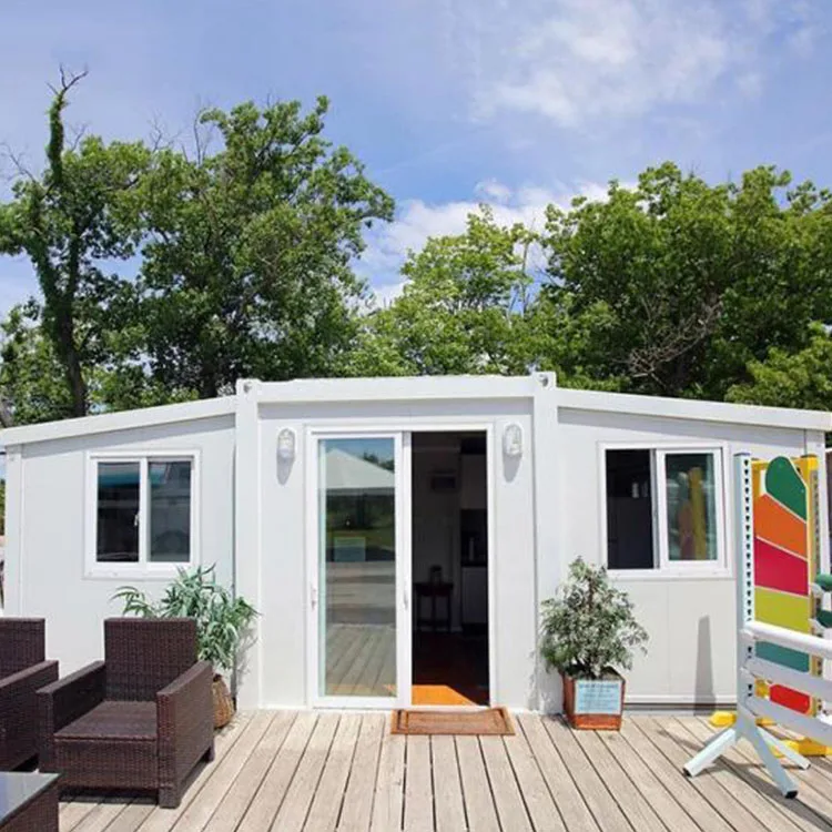 Portable Contain 2 Bedroom Modular Prefab 40 Ft 20 Ft Luxury Prefab Folding Expandable Container Houses
