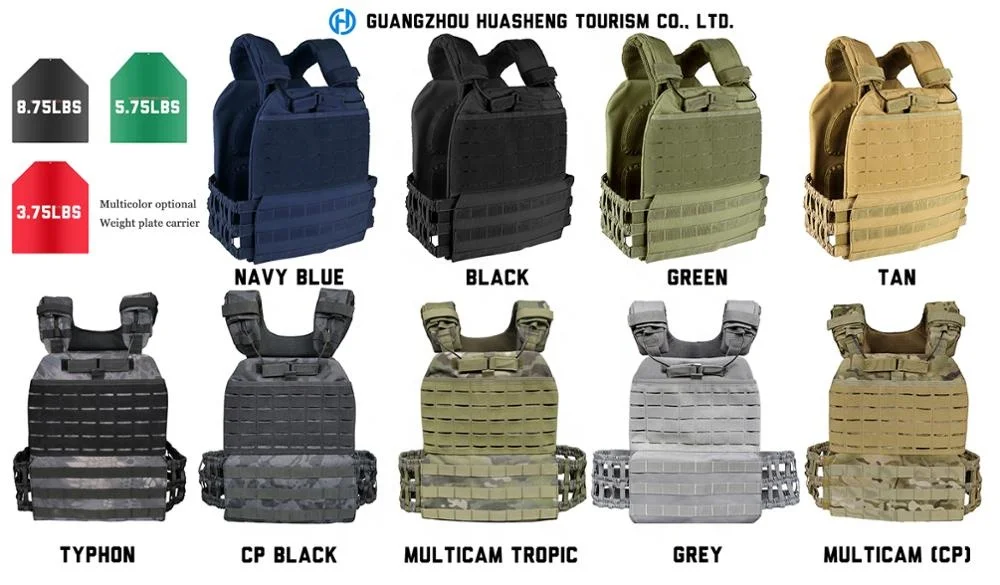 Outfit training weight vest molle vest with 3.75/5.75/8.75 lbs plate carrier vest tactical