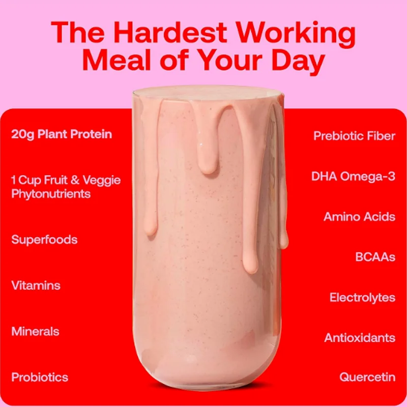 Greenpie Wholesale Vegan Chocolate Vanilla Flavar Superfood Meal Replacement Gym Protein Nutrition Powder