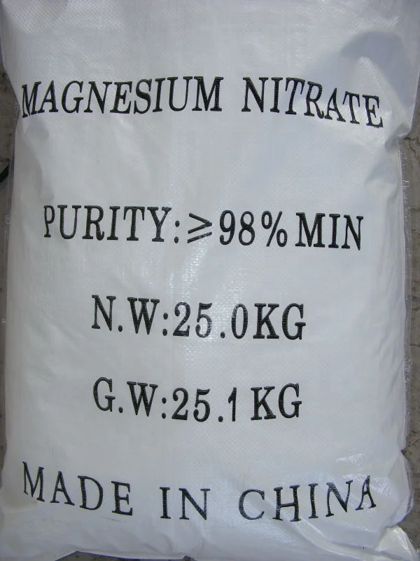 
98% Magnesium Nitrate Hexahydrate Mg(NO3)2.6H2O 