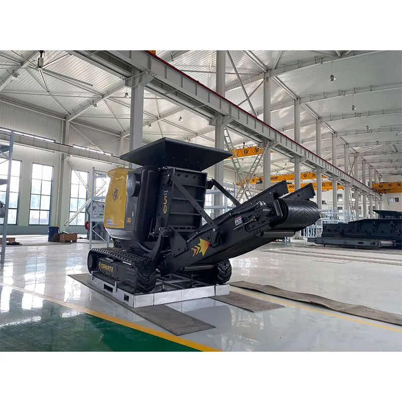 High Performance 70-90 walking engine pow Mining Mini Stone Crusher Mobile Machine