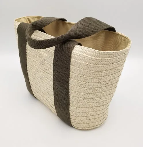 Соломенная Сумка-тоут для покупок, летняя пляжная соломенная шляпа для девушек и женщин, комплект пляжных сумок